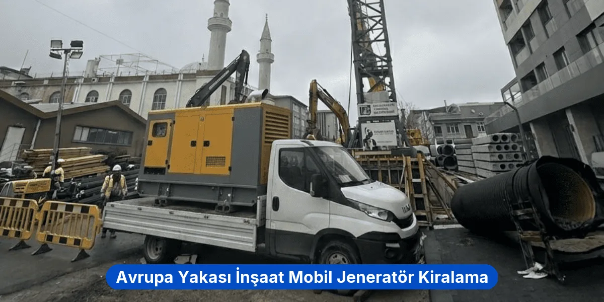 Avrupa Yakası İnşaat Mobil Jeneratör Kiralama